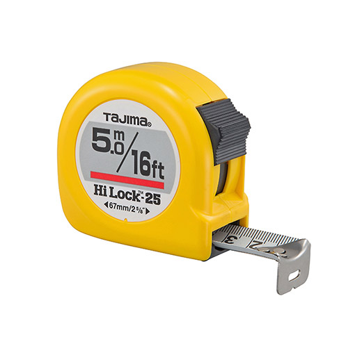 TAJIMA Tape Measure HL-16BW 16 ft x 1 inch Hi-Lock with Durable ABS Case NEW