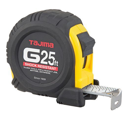 Tajima G-25BW 1 x 25' Shock Resistant Tape Measure