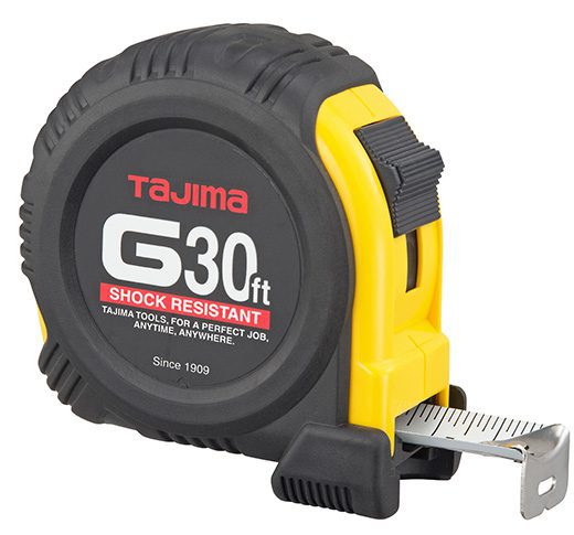 Tajima Hi-Lock Tape Measure with Standard and Metric Scale 16'/5M - HL-16/5MBW