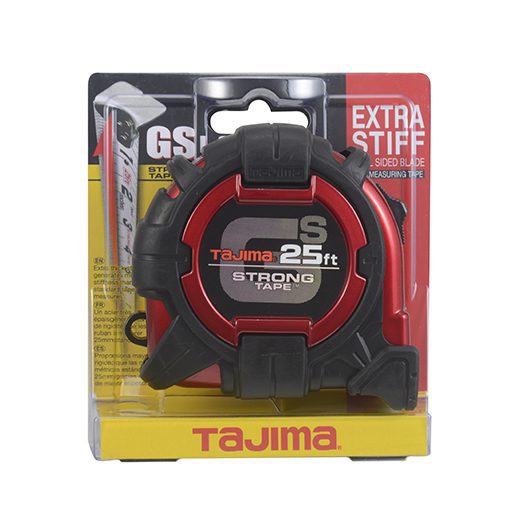 Tajima G5P80MY G-Lock Measuring Tape, Black/Yellow, 8 mx 25 mm