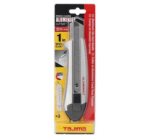 Tajima AC-700S Rock Hard Aluminist Auto Lock Utility Knife With 3